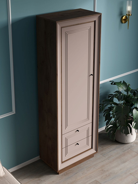 Шкаф «Прато», таксония шоколад/кофе с молоком. Фото 5