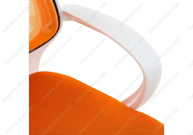 Компьютерное кресло Ergoplus белое / оранжевое. Фото 5