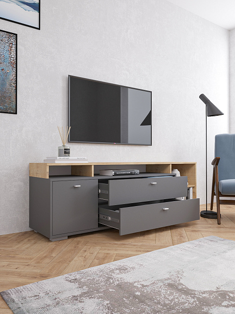 Тумба Ланс ТВ К202, Графит. Фото 4