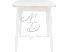 Стол Leset Акра 2Р, белый, стекло крем от магазина Мебельный дом