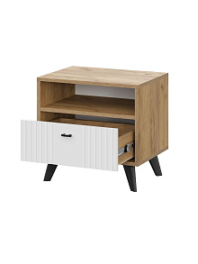 Тумба «Милан», дуб золотой/белый матовый от магазина Мебельный дом