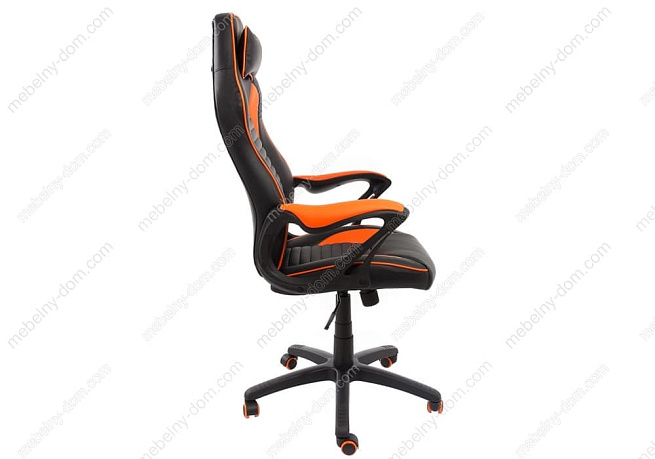 Офисное кресло Leon черное / оранжевое. Фото 2