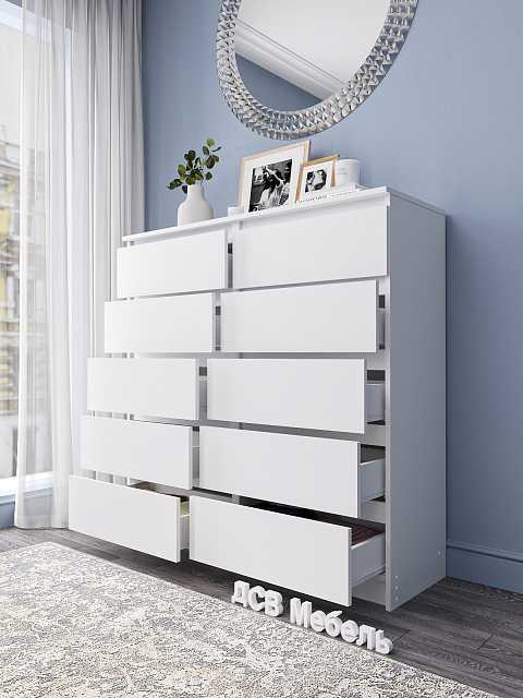 Комод Мори МК 1200.10, Белый. Фото 3