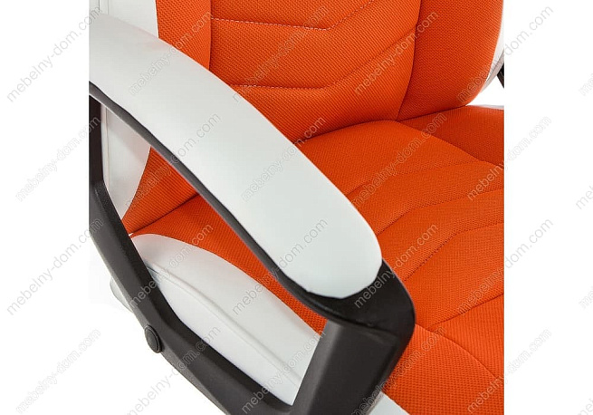 Компьютерное кресло Gamer белое / оранжевое. Фото 7