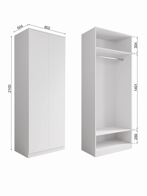 Шкаф Мори МШ 800.1, Графит. Фото 6