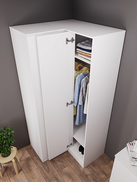 Шкаф Мори МШУ 960.1, Белый. Фото 4