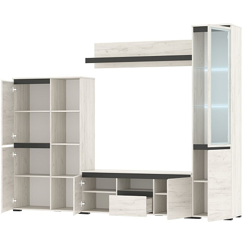 Полка «Гретта», Крафт белый/Антрацит. Фото 3