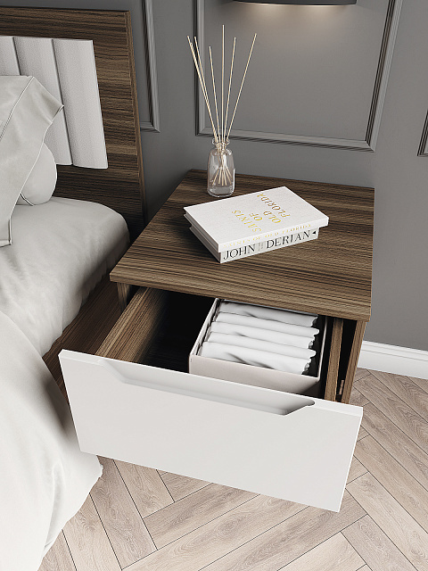 Тумба Роза 450 Тренто, белый скин. Фото 4