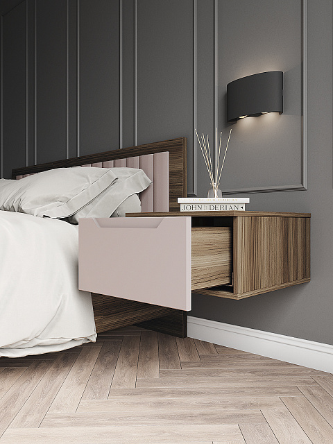 Тумба Роза 450 Тренто, пудра скин. Фото 3