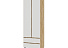 Шкаф «Хелен» ШК-01 2-х дверный, белый/дуб крафт золотой. Фото 1