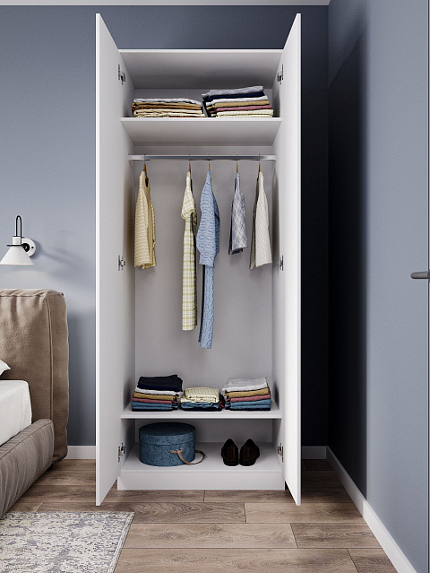 Шкаф Мори МШ 800.1, Белый. Фото 2