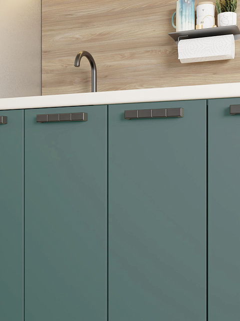 Кухонный гарнитур «Лаванда» 2,4м, изумруд. Фото 3