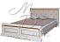 Кровать с мягкой спинкой «Милана 16п» П294.05, слоновая кость. Фото 1
