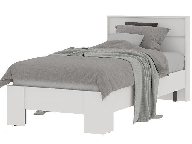 Кровать «Хелен» КР-01 90x200, белая. Фото 1