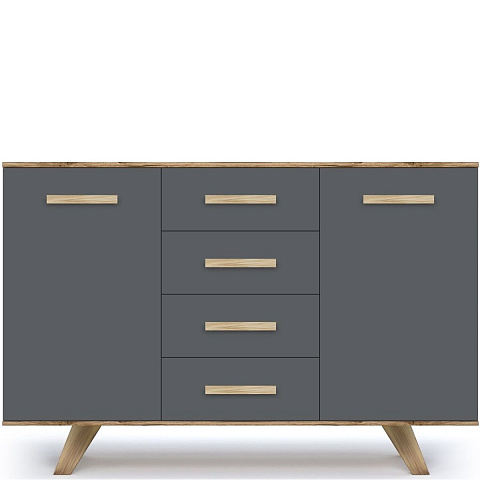 Комод Вега Скандинавия 135, серый. Фото 1