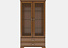 Шкаф с витриной «Тиффани» 2V2S, каштан. Фото 1