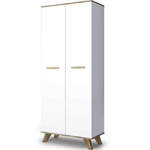 Шкаф Вега Скандинавия 800, белый глянец. Фото 1