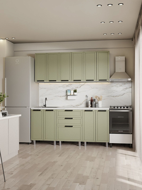 Кухонный гарнитур «Лилия» 1,8м, фисташка. Фото 2