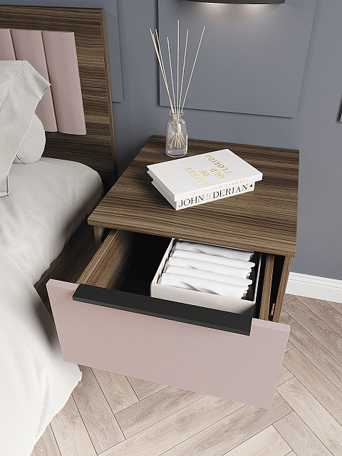 Тумба Роза 450 Ройс, пудра скин. Фото 4