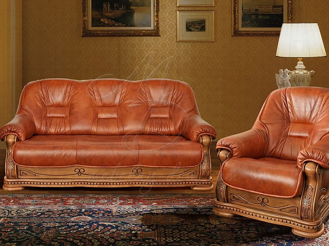 Комплект кожаной мебели «Кинг». Фото 1