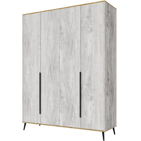 Шкаф «Саванна» 4Д КМК 0973.14, бетон пайн светлый/дуб наварра. Фото 1