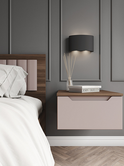 Тумба Роза 450 Тренто, пудра скин. Фото 2