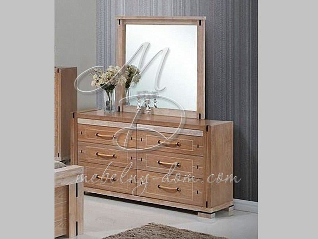 Спальня из массива гевеи «Sara», Classic Ash. Фото 2