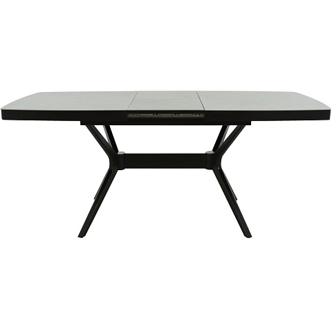 Стол «Оскар» 2м Керамика 140x90, Bayona Grey Natural, эмаль черная. Фото 5