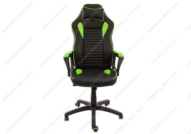 Офисное кресло Leon черное / зеленое. Фото 1