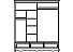 Шкаф для одежды «Оскар» ММ-216-01/02Р, белая эмаль. Фото 2