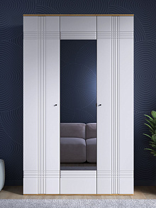 Шкаф Вега Саксония 135, белый матовый от магазина Мебельный дом