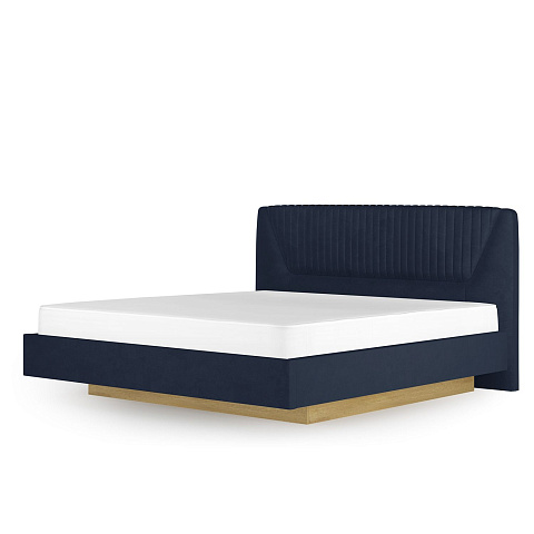 Кровать Вега Сапфир 11м 140x200, темно-синяя. Фото 1
