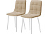 Комплект стульев «Чили» 2шт, бренди 04, каркас белый. Фото 1