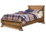 Кровать с низким изножьем «Верди Люкс 9/1» П434.05/1м, дуб с патиной. Фото 1