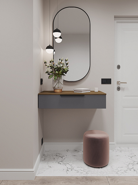 Тумба Роза 900 Ройс, графит скин. Фото 2