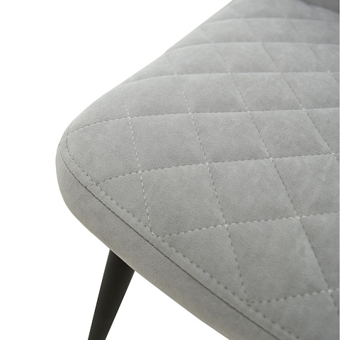 Стул «Вилла», велюр Бренди силвер, каркас черный. Фото 6