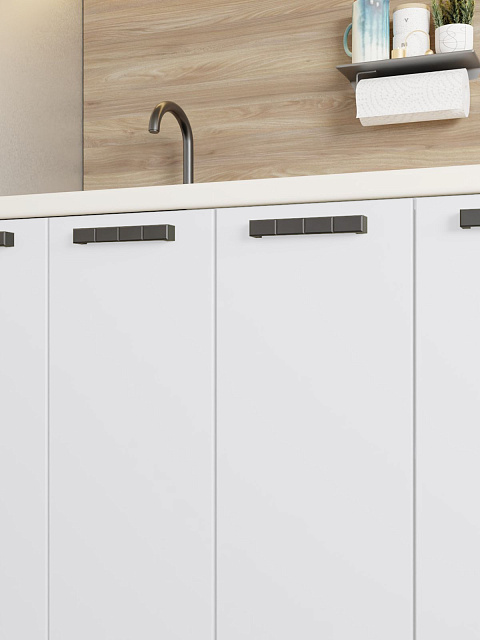 Кухонный гарнитур «Лаванда» 2,4м, белый. Фото 3