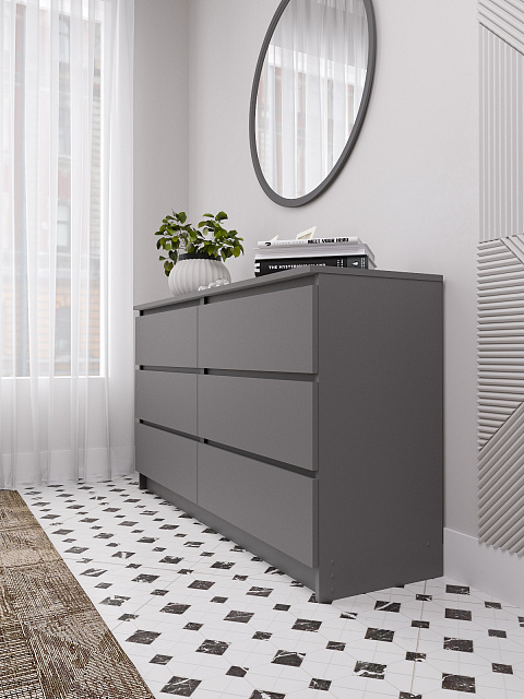 Комод Мори МК 1380.6, Графит. Фото 2