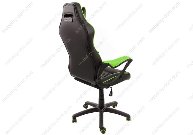 Офисное кресло Leon черное / зеленое. Фото 3