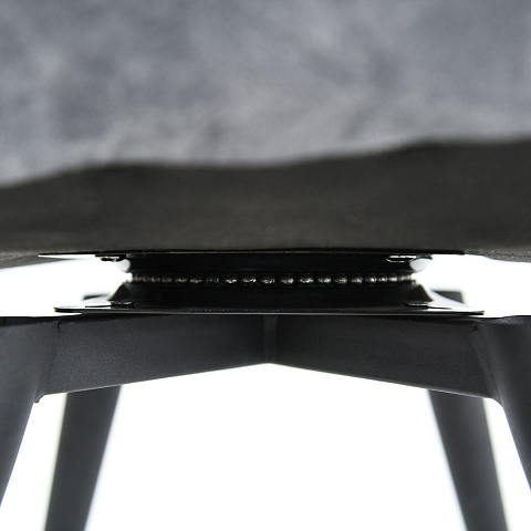 Стул «Вермут», велюр Бренди классик блу, каркас вращения черный. Фото 9