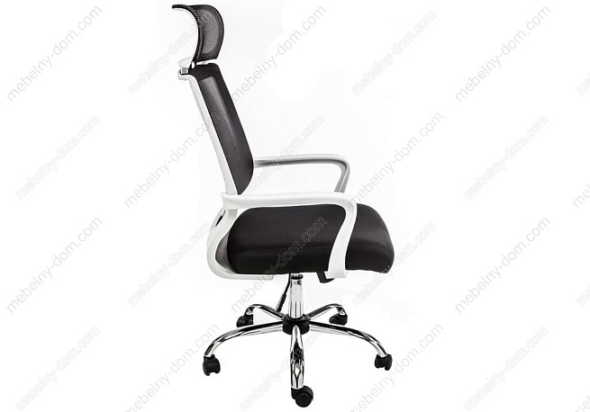 Офисное кресло Lion черно-белое. Фото 2