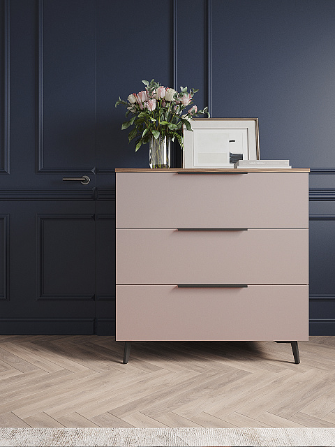 Комод Роза 900 Ройс, пудра скин. Фото 2