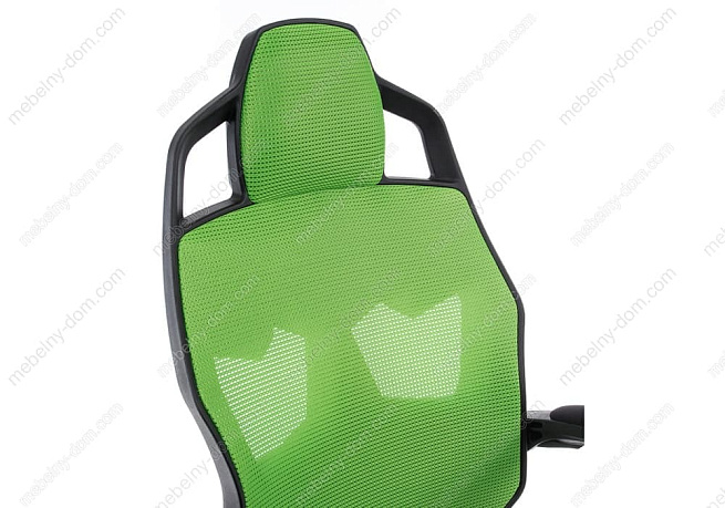 Компьютерное кресло Knight черное / зеленое. Фото 8