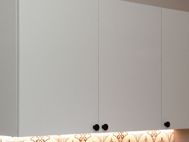 Кухонный гарнитур «Ева» 120см, Белый шагрень (дуб классический). Фото 11