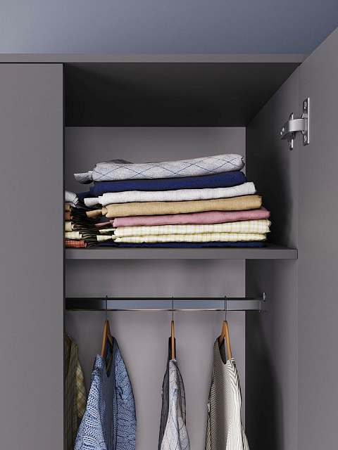 Шкаф Мори МШ 800.1, Графит. Фото 5