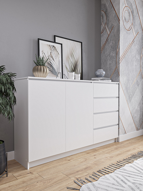 Комод Мори МК 1600.1, Белый. Фото 3