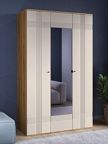 Шкаф Вега Саксония 135, миндаль от магазина Мебельный дом