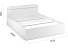 Кровать «Чикаго» 140 настил ЛДСП, белый. Фото 2