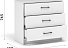 Комод «Чикаго» 3ящ, белый. Фото 2
