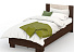 Кровать «Аврора» 90*200 (основание ЛДСП), Венге/Дуб молочный. Фото 1